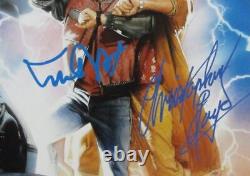 Christopher Lloyd/Michael J Fox Signed Back to the Future 11x17 Photo BAS/JSA