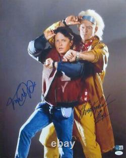 Christopher Lloyd/Michael J Fox Signed Back to the Future 16x20 Photo BAS/JSA