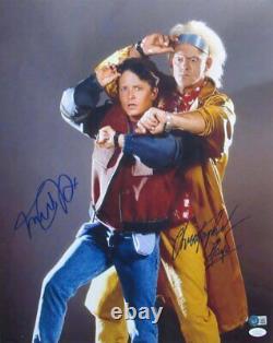 Christopher Lloyd/Michael J Fox Signed Back to the Future 16x20 Photo BAS/JSA