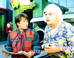 Christopher Lloyd Michael J. Fox Signed Back to the Future 16x20 Photo-Beckett W