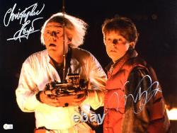 Christopher Lloyd Michael J. Fox Signed Back to the Future 16x20 Photo-Beckett W