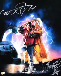 Christopher Lloyd Michael J. Fox Signed Back to the Future 16x20 Photo-Beckett W