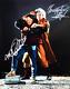 Christopher Lloyd Michael J. Fox Signed Back To The Future 16x20 Photo-beckett W