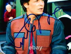 Christopher Lloyd Michael J. Fox Signed Back to the Future 16x20 Photo-Beckett W