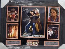 Christopher Lloyd & Michael J Fox signed 11x17 Photo Framed Back To The Future