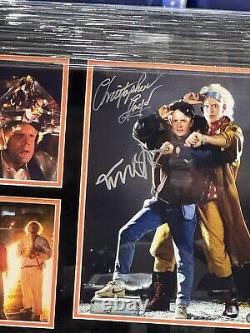 Christopher Lloyd & Michael J Fox signed 11x17 Photo Framed Back To The Future