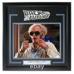 Christopher Lloyd Signed 11x14 Back to the Future Photo Framed JSA 161730