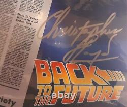 Christopher Lloyd Signed 11x14 Back to the Future withBeckett COA