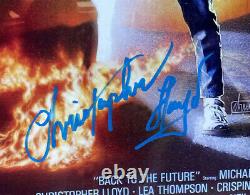 Christopher Lloyd Signed 11x17 Back to the Future Poster Photo BAS ITP