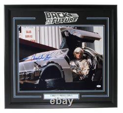 Christopher Lloyd Signed 16x20 Back to the Future Photo Framed JSA 161732