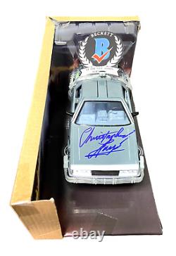 Christopher Lloyd Signed Auto Back To The Future 124 Delorean Diecast Beckett