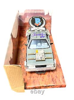 Christopher Lloyd Signed Auto Back To The Future 124 Delorean Diecast Beckett