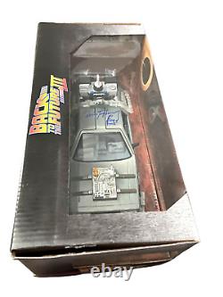 Christopher Lloyd Signed Auto Back To The Future 124 Delorean Diecast Beckett