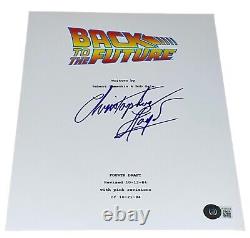 Christopher Lloyd Signed Auto Back to The Future Movie Script Doc Brown BAS Coa