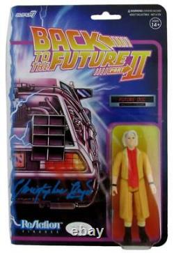 Christopher Lloyd Signed/Auto Back to the Future Reaction Figure JSA 160067