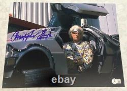 Christopher Lloyd Signed Autograph 11x14 Photo Back to the Future Beckett BAS D