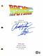 Christopher Lloyd Signed Autograph Back To The Future Full Movie Script Beckett