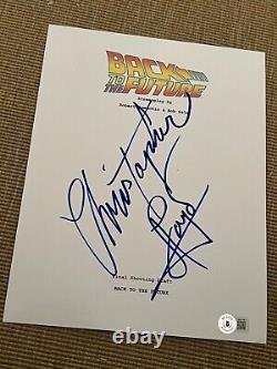 Christopher Lloyd Signed Autograph Movie Script Back To The Future Beckett Bas E