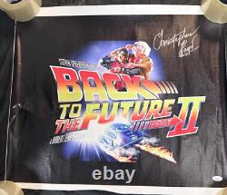 Christopher Lloyd Signed Autographed 21x24 Canvas Poster Back to the Future II