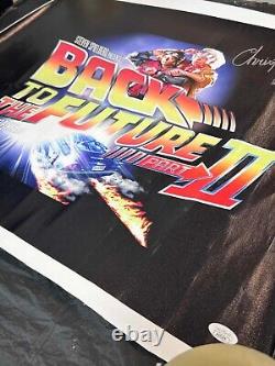 Christopher Lloyd Signed Autographed 21x24 Canvas Poster Back to the Future II