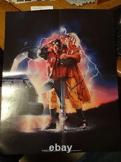 Christopher Lloyd Signed Autographed Back To The Future Part II Fan Club Poster