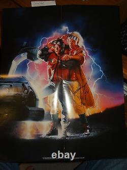 Christopher Lloyd Signed Autographed Back To The Future Part II Fan Club Poster