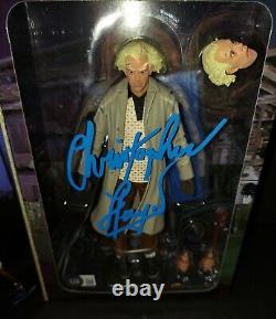 Christopher Lloyd Signed Autographed Doc Brown Neca Beckett BAS COA