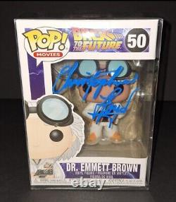 Christopher Lloyd Signed Autographed Dr. Emmett Brown Beckett COA