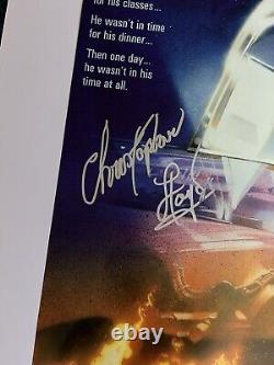 Christopher Lloyd Signed BTTF 24x36 Inch Movie Poster (proof Pic)