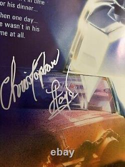 Christopher Lloyd Signed BTTF 24x36 Inch Movie Poster (proof Pic)