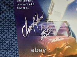 Christopher Lloyd Signed BTTF 24x36 Inch Movie Poster (proof Pic)