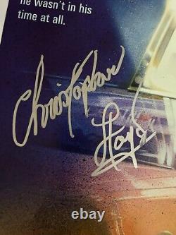 Christopher Lloyd Signed BTTF 24x36 Inch Movie Poster (proof Pic)