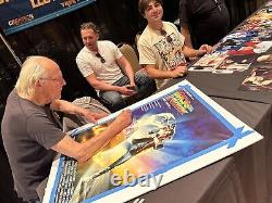 Christopher Lloyd Signed BTTF 24x36 Inch Movie Poster (proof Pic)