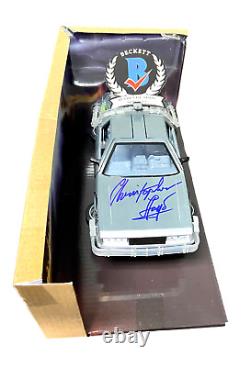 Christopher Lloyd Signed Back To The Future 124 Delorean Diecast Beckett Coa