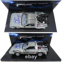 Christopher Lloyd Signed Back To The Future 124 Scale Jada Time Machine -SS COA