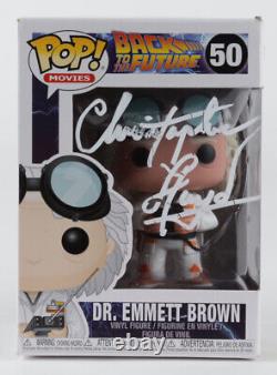Christopher Lloyd Signed Back To The Future #50 Dr Emmett Brown Funko Pop Figure