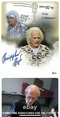 Christopher Lloyd Signed Back To The Future Display L U And RC Flux Cap COA