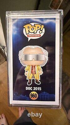 Christopher Lloyd Signed Back To The Future Doc 2015 Funko Pop Figure #960 Jsa