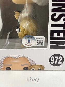 Christopher Lloyd Signed Back To The Future Doc Brown Funko 972 Beckett 11