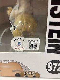 Christopher Lloyd Signed Back To The Future Doc Brown Funko 972 Beckett 48