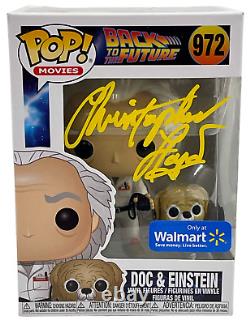 Christopher Lloyd Signed Back To The Future Doc Brown Funko 972 Beckett 7