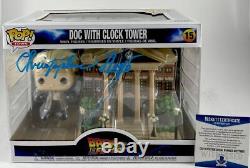 Christopher Lloyd Signed Back To The Future Doc Clock Tower Funko POP! BAS COA