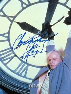 Christopher Lloyd Signed Back To The Future Framed Beckett Bas