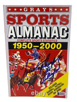 Christopher Lloyd Signed Back To The Future Grays Almanac Autograph Beckett 31