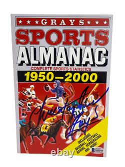 Christopher Lloyd Signed Back To The Future Grays Almanac Autograph Beckett 49