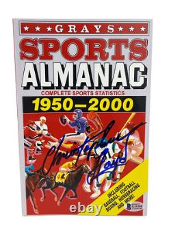 Christopher Lloyd Signed Back To The Future Grays Almanac Autograph Beckett 51