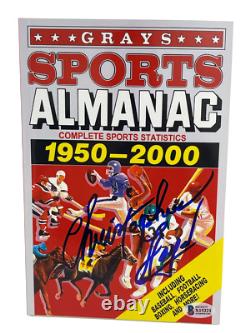 Christopher Lloyd Signed Back To The Future Grays Almanac Autograph Beckett 57