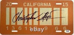 Christopher Lloyd Signed Back To The Future License Plate PSA AI62107