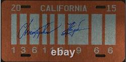 Christopher Lloyd Signed Back To The Future License Plate with PSA COA