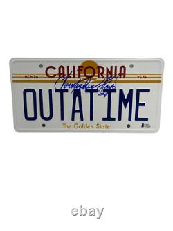 Christopher Lloyd Signed Back To The Future Outatime License Plate Auto Bas 1